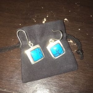 Sterling silver turquoise earrings